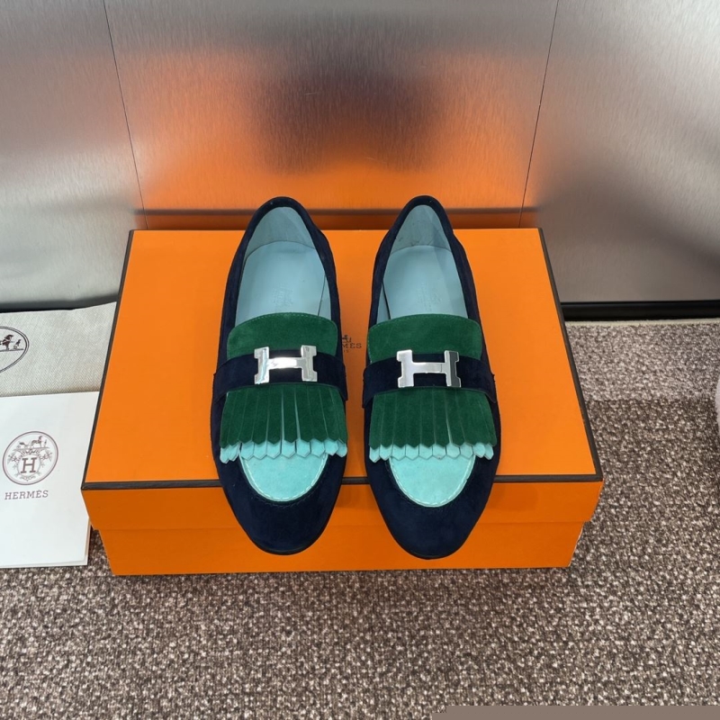 H**mes leather shoes
